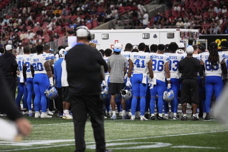 Lions safety Norris arrives at the team’s training facility after injury